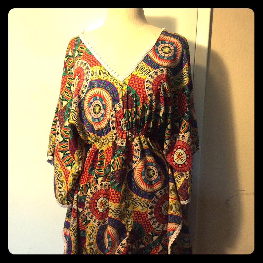 Digital patter mini Dress